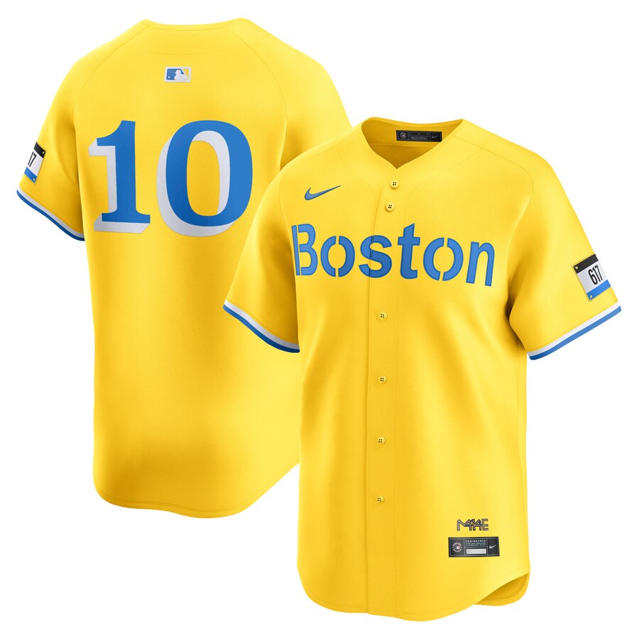 Men's Boston Red Sox Trevor Story Nike Gold City Connect Limited Player Jersey - Ujersey