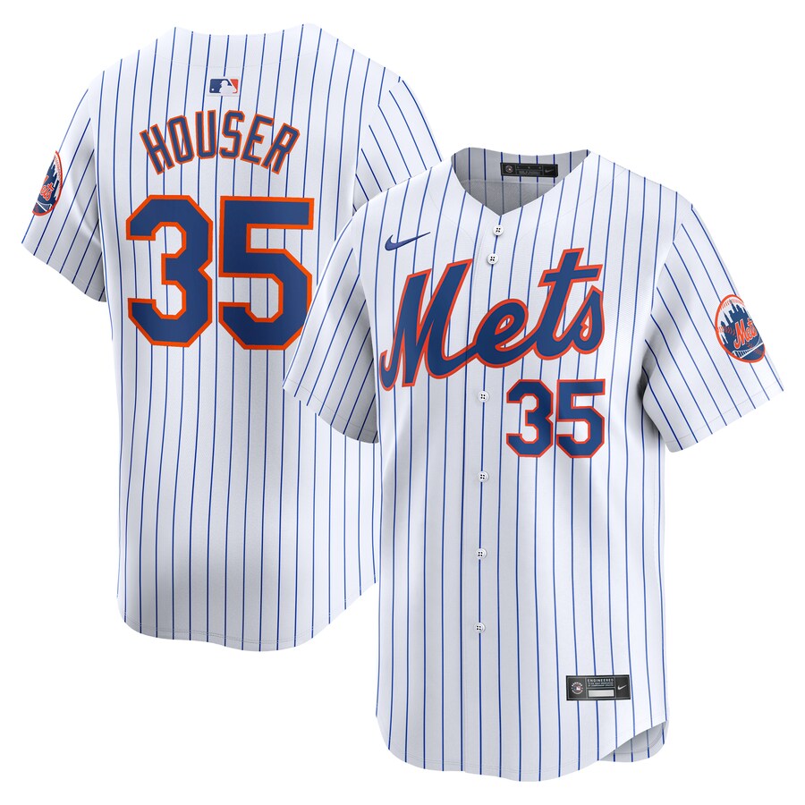 Men's New York Mets Adrian Houser Nike White Home Limited Player Jersey - Ujersey