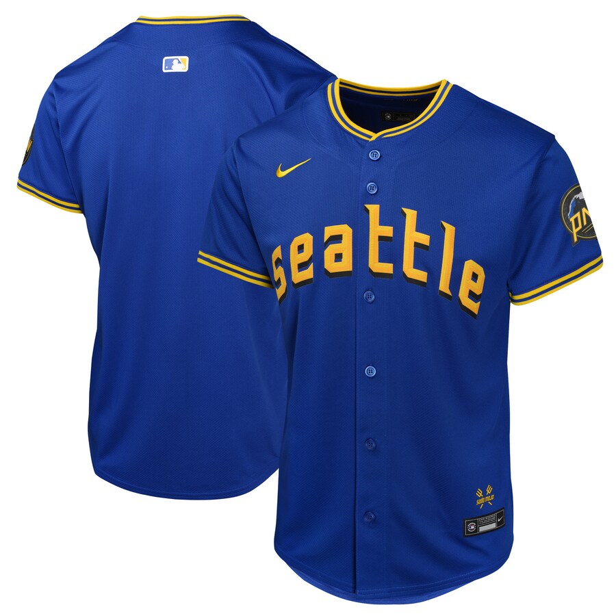 Youth Seattle Mariners  Nike Blue City Connect Limited Jersey - Ujersey