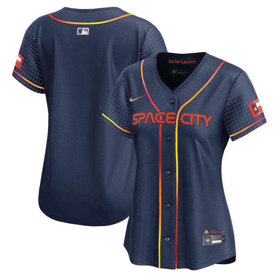 Women's Houston Astros  Nike Navy City Connect Limited Jersey - Ujersey