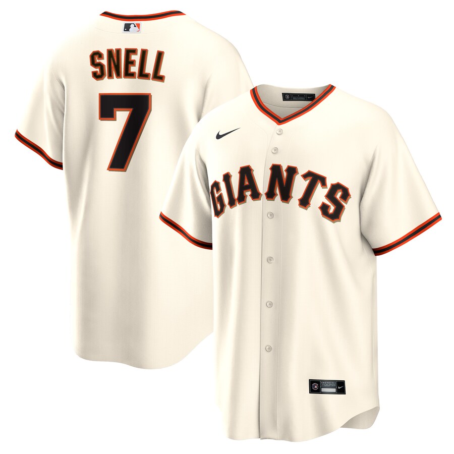 Men's San Francisco Giants Blake Snell Nike Cream Home Replica Jersey - Ujersey