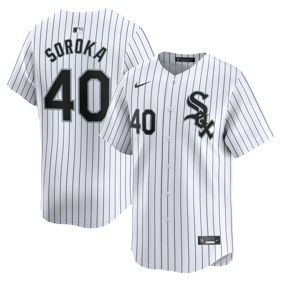 Men's Chicago White Sox Michael Soroka Nike White Home Limited Player Jersey - Ujersey