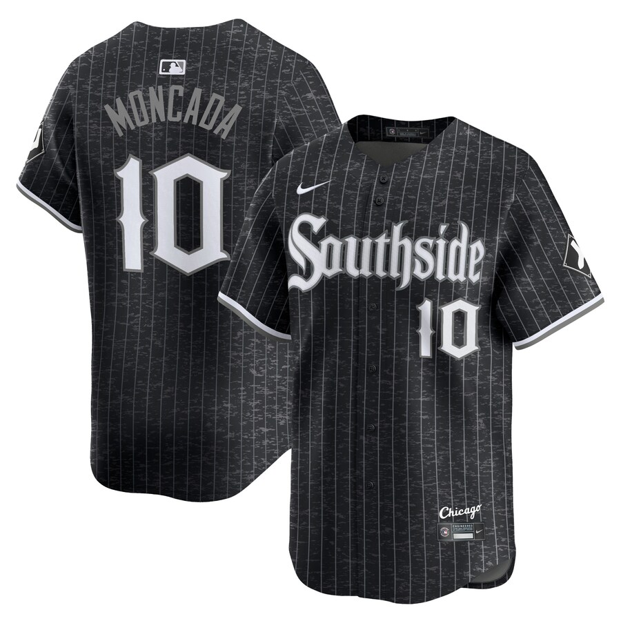 Men's Chicago White Sox Yoán Moncada Nike Black City Connect Retired Player Jersey - Ujersey
