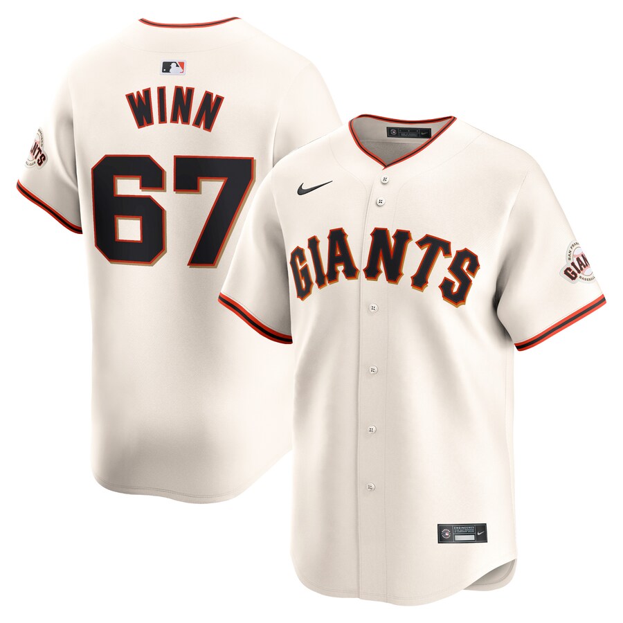 Men's San Francisco Giants Keaton Winn Nike Cream Home Limited Player Jersey - Ujersey