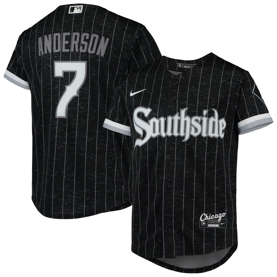 Youth Chicago White Sox Tim Anderson Nike Black City Connect Replica Player Jersey - Ujersey