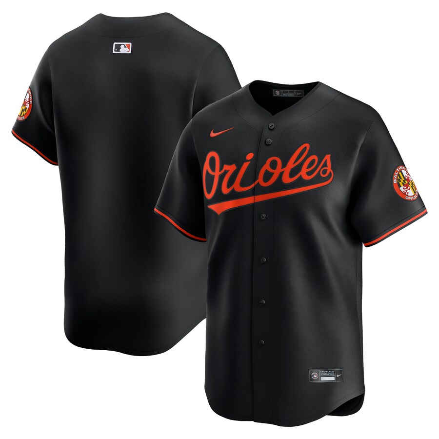 Men's Baltimore Orioles  Nike Black  Alternate Limited Jersey - Ujersey