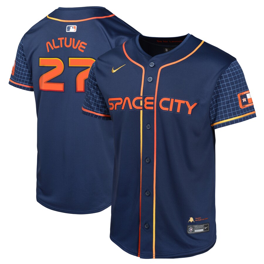 Youth Houston Astros Jose Altuve Nike Navy City Connect Limited Player Jersey - Ujersey
