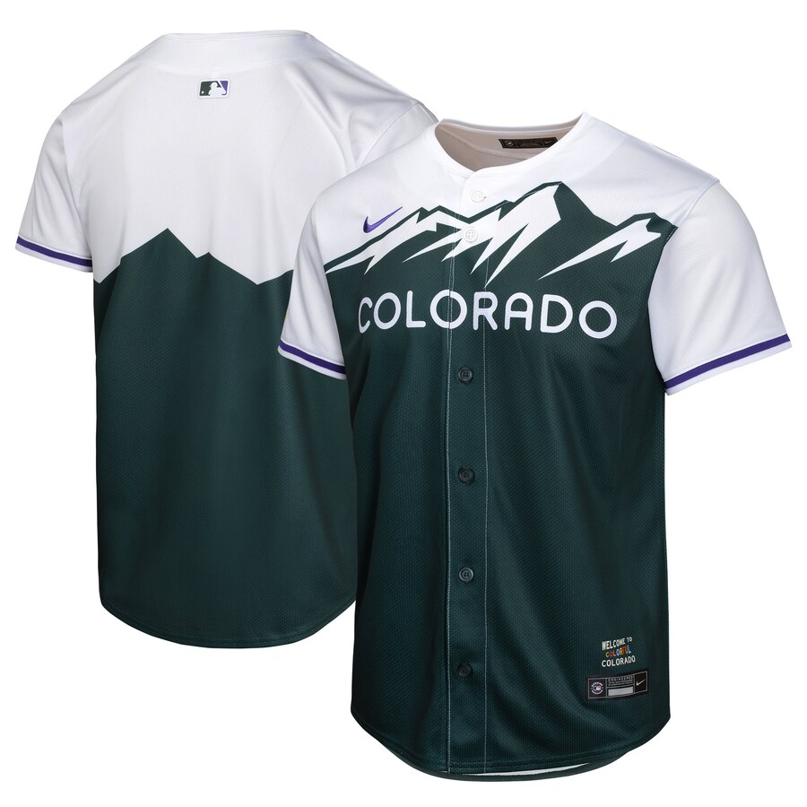 Youth Colorado Rockies  Nike Green City Connect Limited Jersey - Ujersey