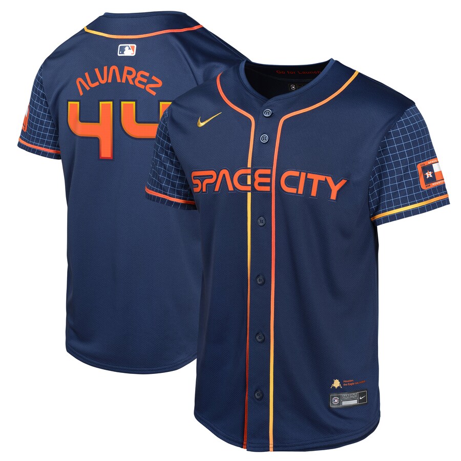 Youth Houston Astros Yordan Alvarez Nike Navy City Connect Limited Player Jersey - Ujersey