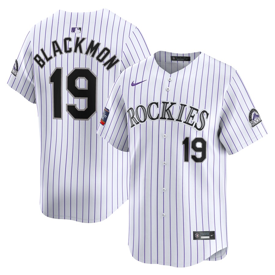 Men's Colorado Rockies Charlie Blackmon Nike White 2024 MLB World Tour Mexico City Series Home Limited Player Jersey - Ujersey