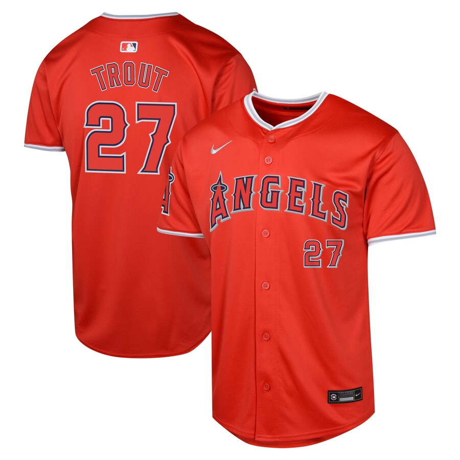 Youth Los Angeles Angels Mike Trout Nike Red Alternate Limited Player Jersey - Ujersey