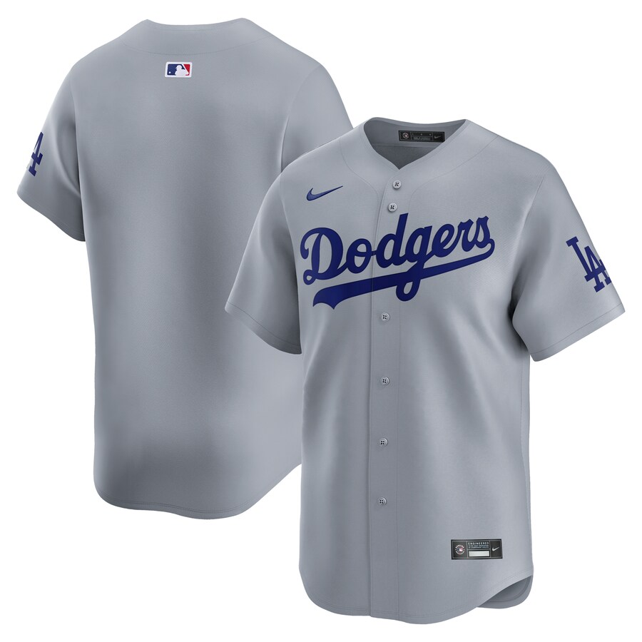 Men's Los Angeles Dodgers  Nike Gray  Road Limited Jersey - Ujersey