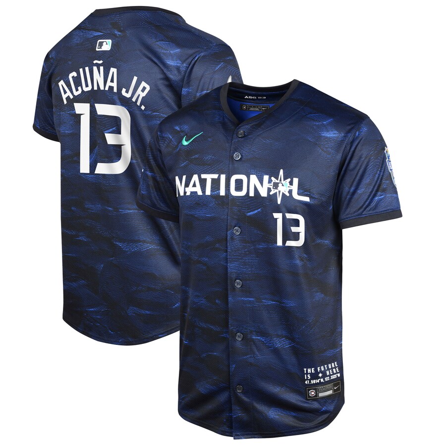 Youth National League Ronald Acuña Jr. Nike Royal 2023 MLB All-Star Game Limited Player Jersey - Ujersey