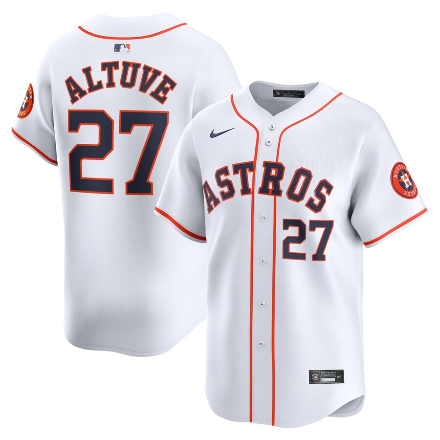 Youth Houston Astros Jose Altuve Nike White Home Limited Player Jersey - Ujersey