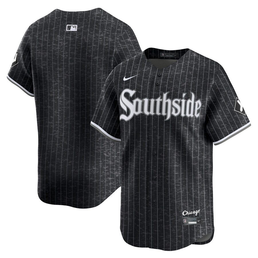 Men's Chicago White Sox  Nike Black City Connect Limited Jersey - Ujersey
