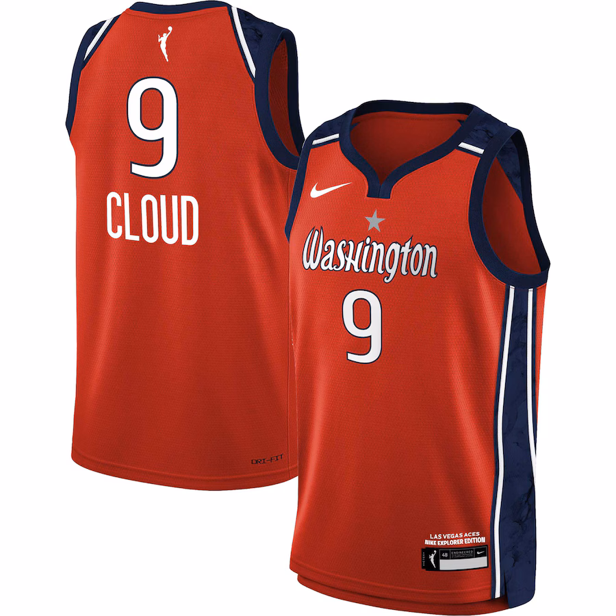 Youth Washington Mystics Natasha Cloud Nike Red 2021 Explorer Edition Victory Player Jersey - Ujersey