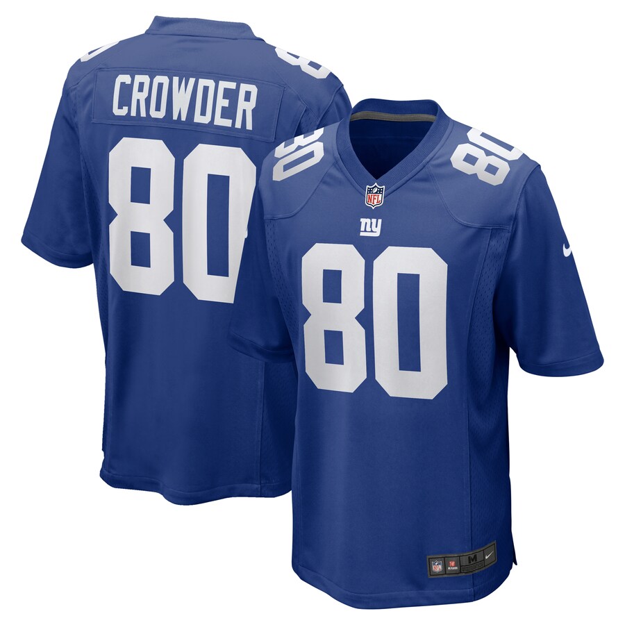 Men's New York Giants Jamison Crowder Nike Royal Game Jersey - Ujersey