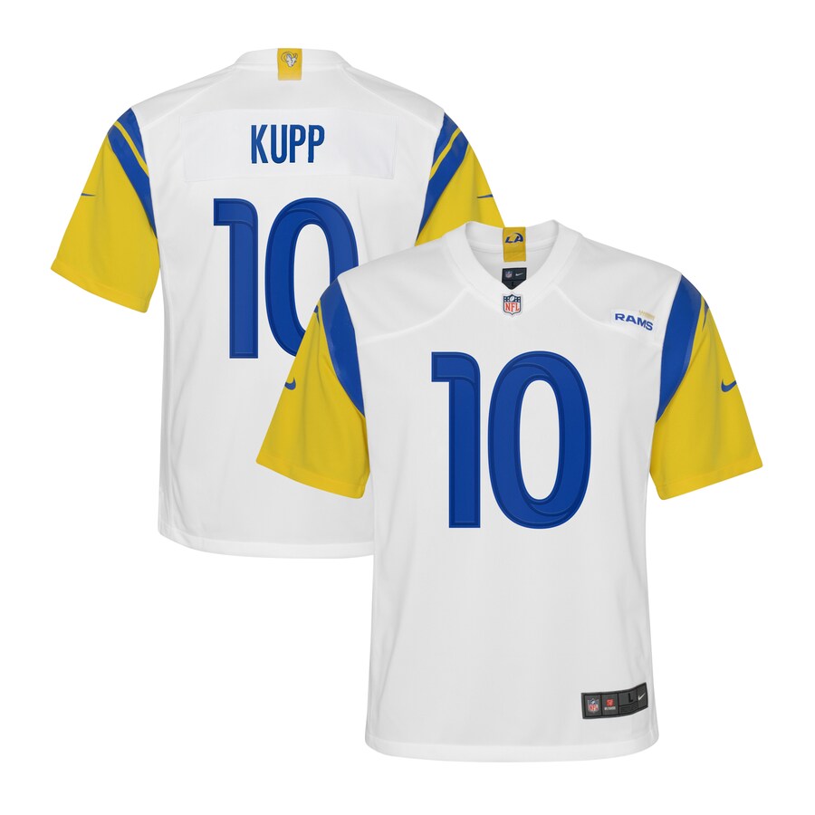 Youth Los Angeles Rams Cooper Kupp Nike White Game Jersey - Ujersey