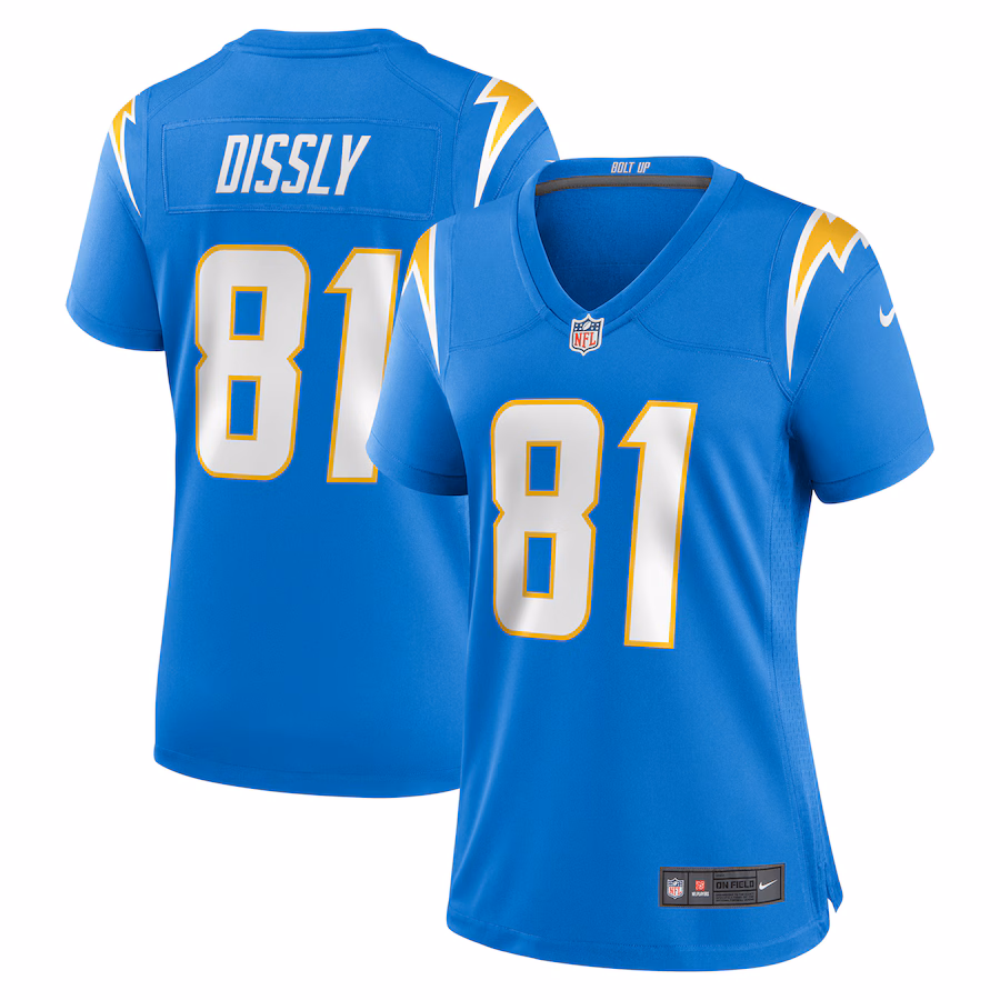 Women's Los Angeles Chargers Will Dissly Nike  Powder Blue  Game Jersey - Ujersey