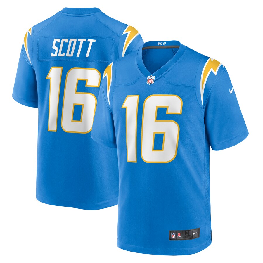 Men's Los Angeles Chargers JK Scott Nike Powder Blue Game Jersey - Ujersey