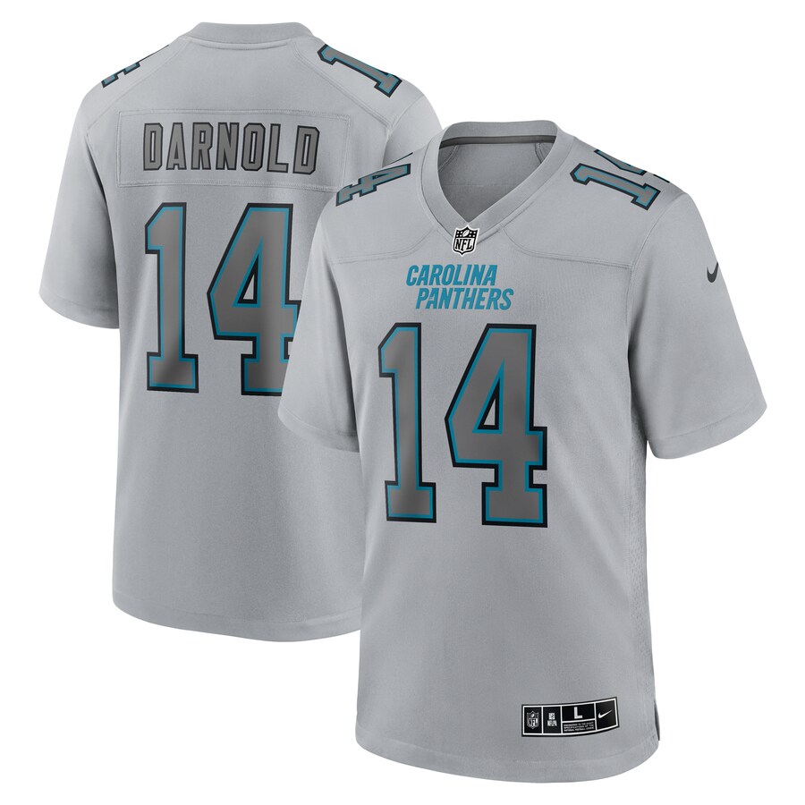 Men's Carolina Panthers Sam Darnold Nike Gray Atmosphere Fashion Game Jersey - Ujersey