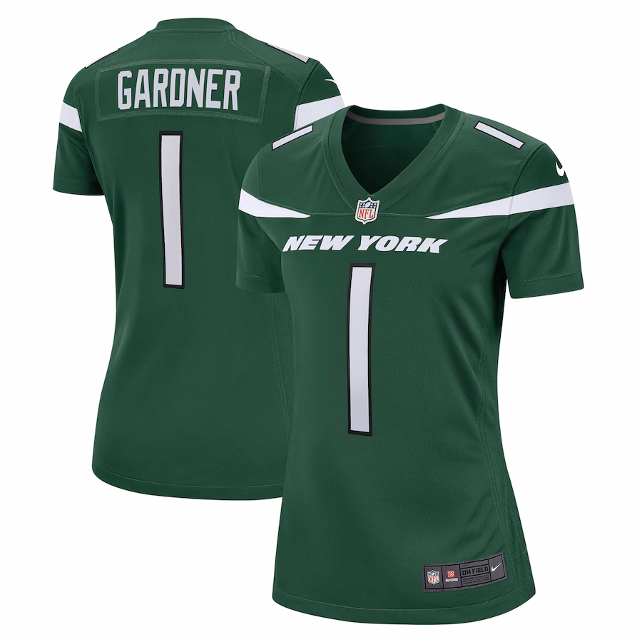 Women's New York Jets Ahmad Sauce Gardner Nike Green Player Jersey - Ujersey