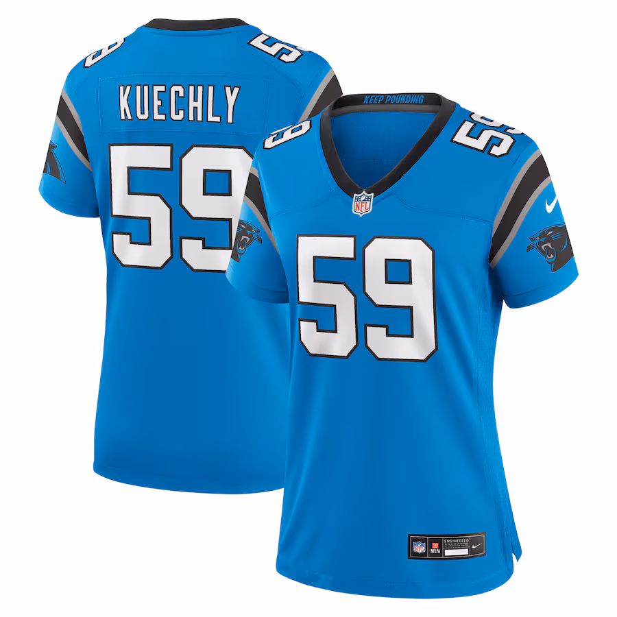 Women's Carolina Panthers Luke Kuechly Nike Blue Retired Player Game Jersey - Ujersey
