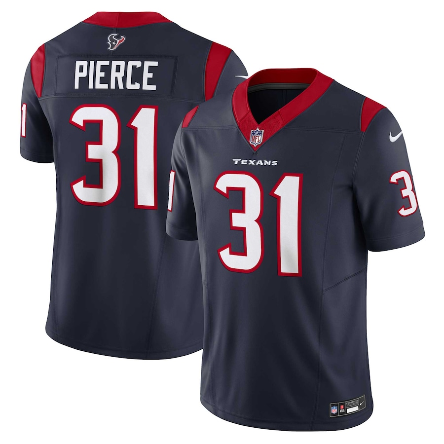 Men's Houston Texans Dameon Pierce Nike Navy Vapor F.U.S.E. Limited Jersey - Ujersey