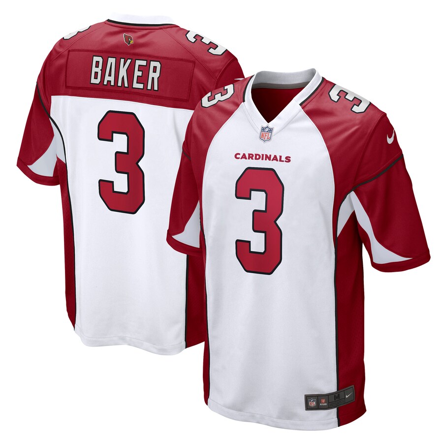 Men's Arizona Cardinals Budda Baker Nike White Game Jersey - Ujersey