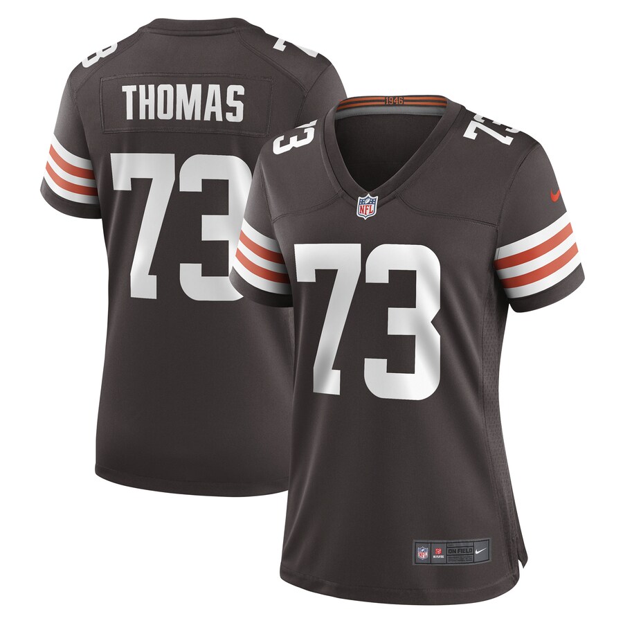 Women's Cleveland Browns Joe Thomas Nike Brown Retired Game Player Jersey - Ujersey