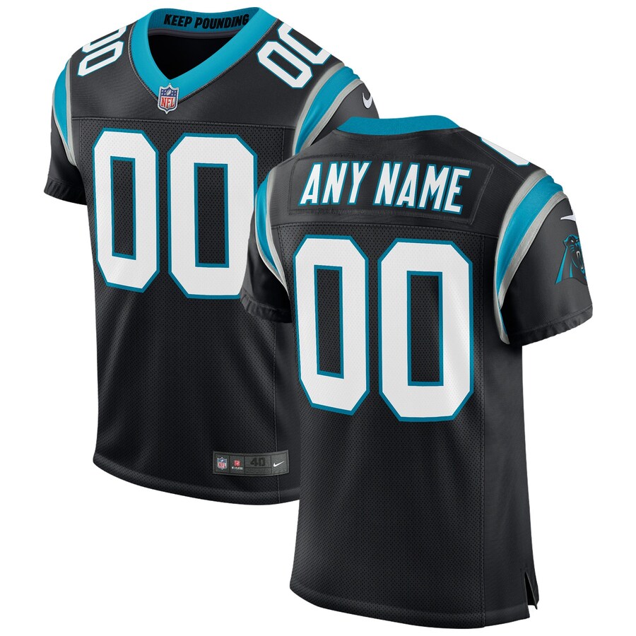 Men's Carolina Panthers Nike Black Classic Custom Elite Jersey - Ujersey