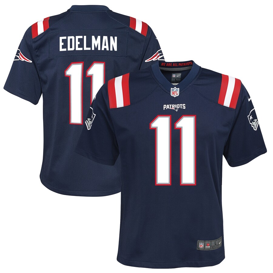 Youth New England Patriots Julian Edelman Nike Navy Game Jersey - Ujersey