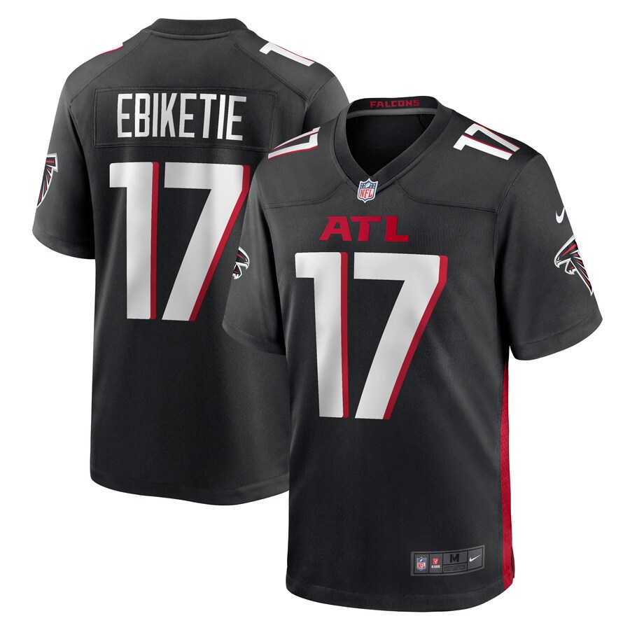 Men's Atlanta Falcons Arnold Ebiketie Nike  Black Team Game Jersey - Ujersey