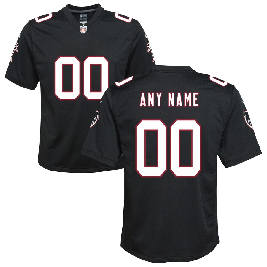 Youth Atlanta Falcons Nike Black Throwback Custom Game Jersey - Ujersey