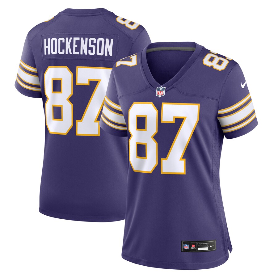 Women's Minnesota Vikings T.J. Hockenson Nike Purple Player Jersey - Ujersey
