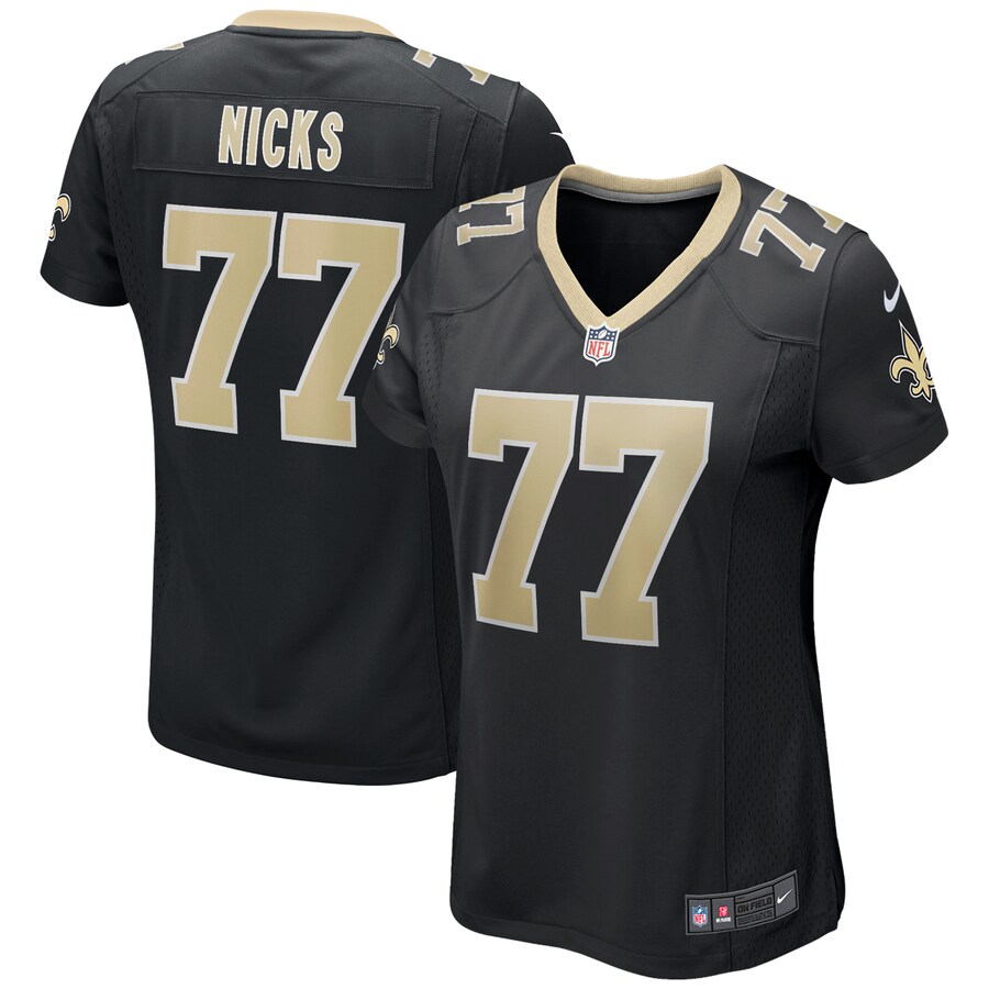 Women's New Orleans Saints Carl Nicks Nike Black Game Retired Player Jersey - Ujersey