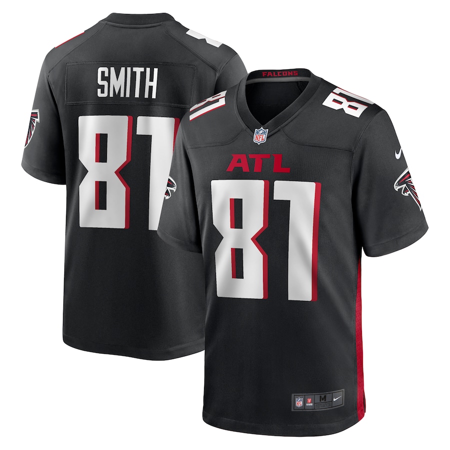 Men's Atlanta Falcons Jonnu Smith Nike Black Game Player Jersey - Ujersey
