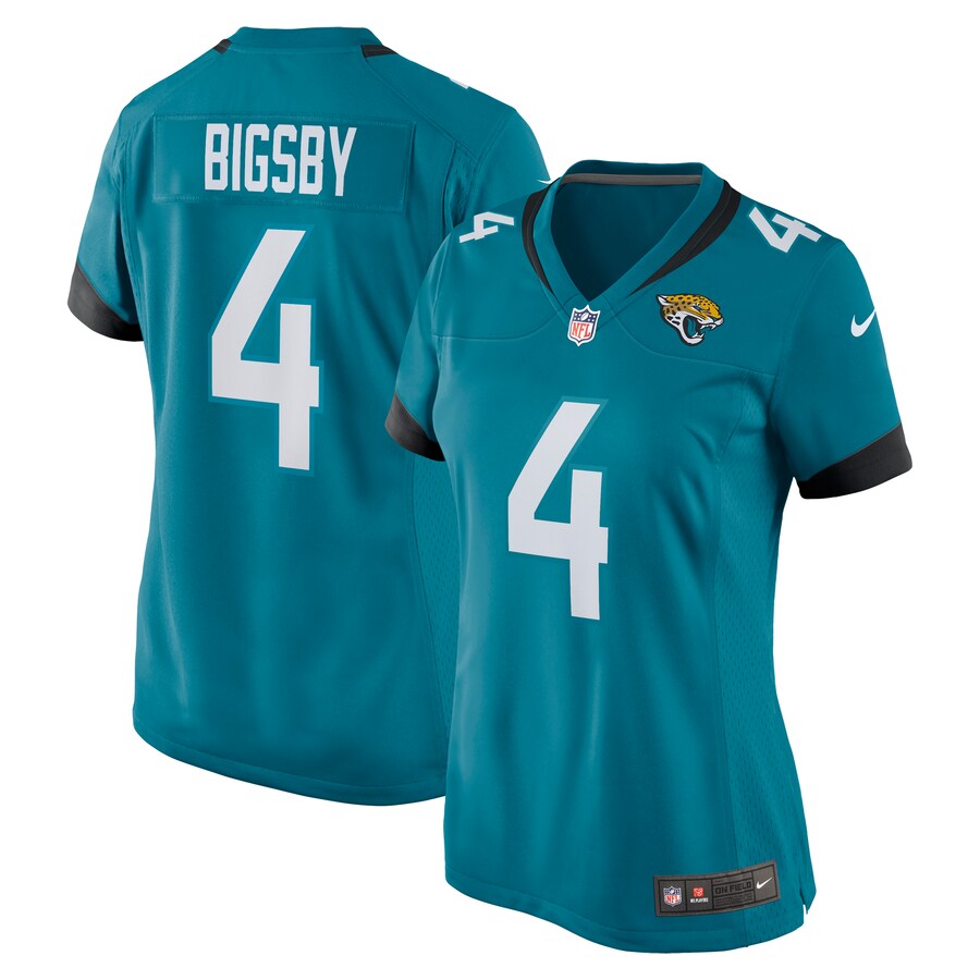 Women's Jacksonville Jaguars Tank Bigsby Nike Teal Game Jersey - Ujersey
