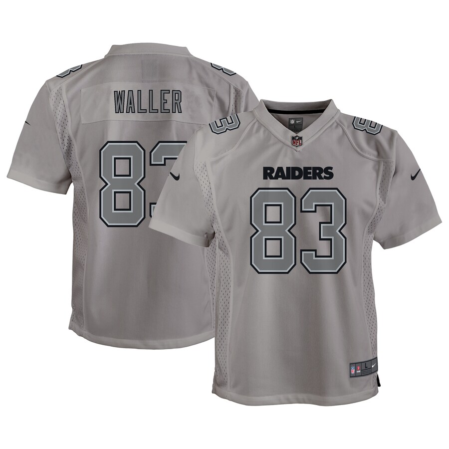 Youth Las Vegas Raiders Darren Waller Nike Gray Atmosphere Game Jersey - Ujersey