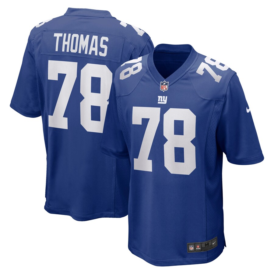 Men's New York Giants Andrew Thomas Nike Royal Player Game Jersey - Ujersey
