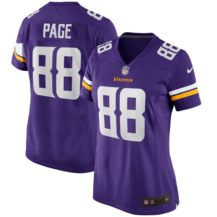 Women's Minnesota Vikings Alan Page Nike Purple Game Retired Player Jersey - Ujersey