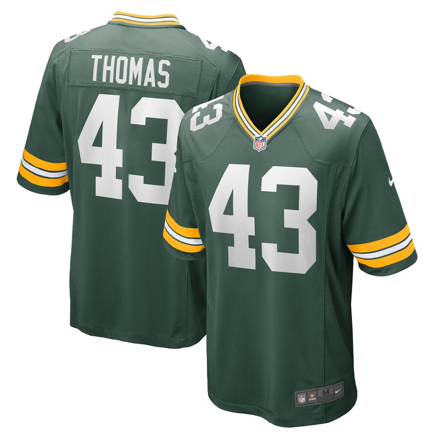 Men's Green Bay Packers Kiondre Thomas Nike Green Game Player Jersey - Ujersey
