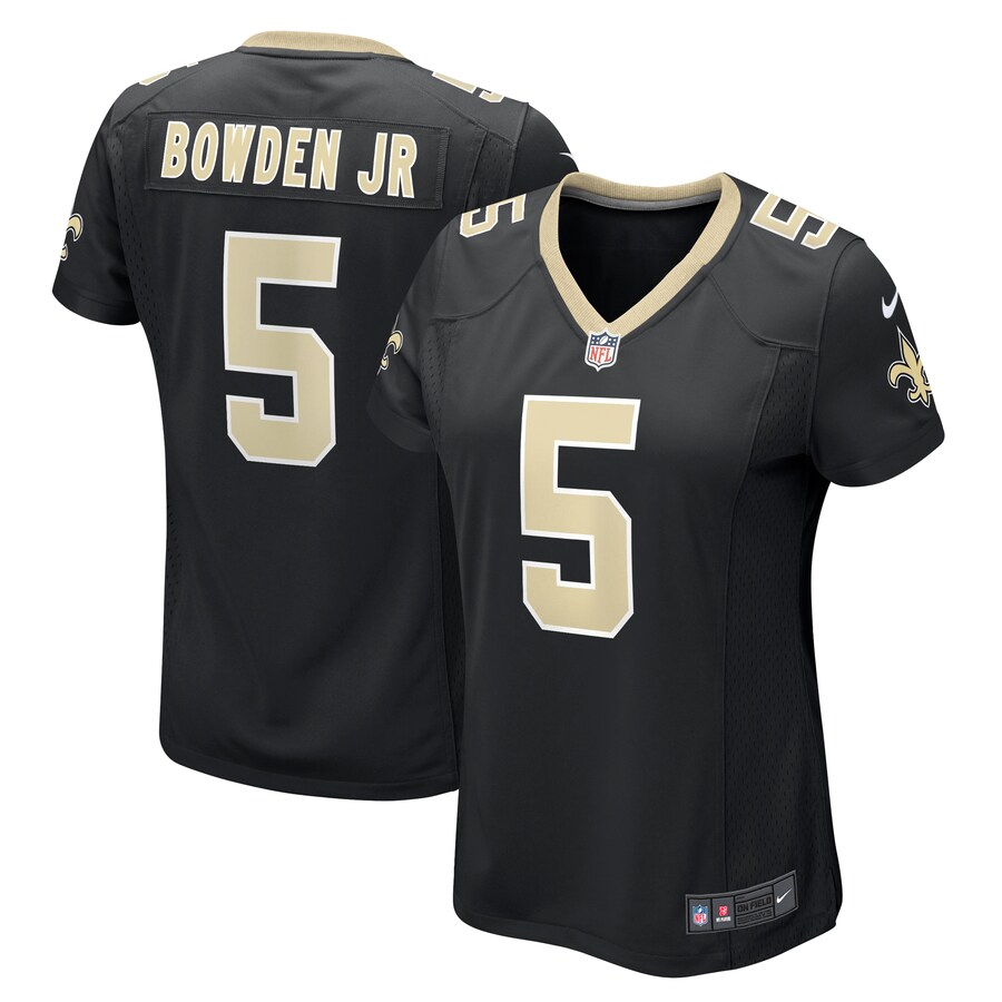 Women's New Orleans Saints Lynn Bowden Jr. Nike  Black Team Game Jersey - Ujersey