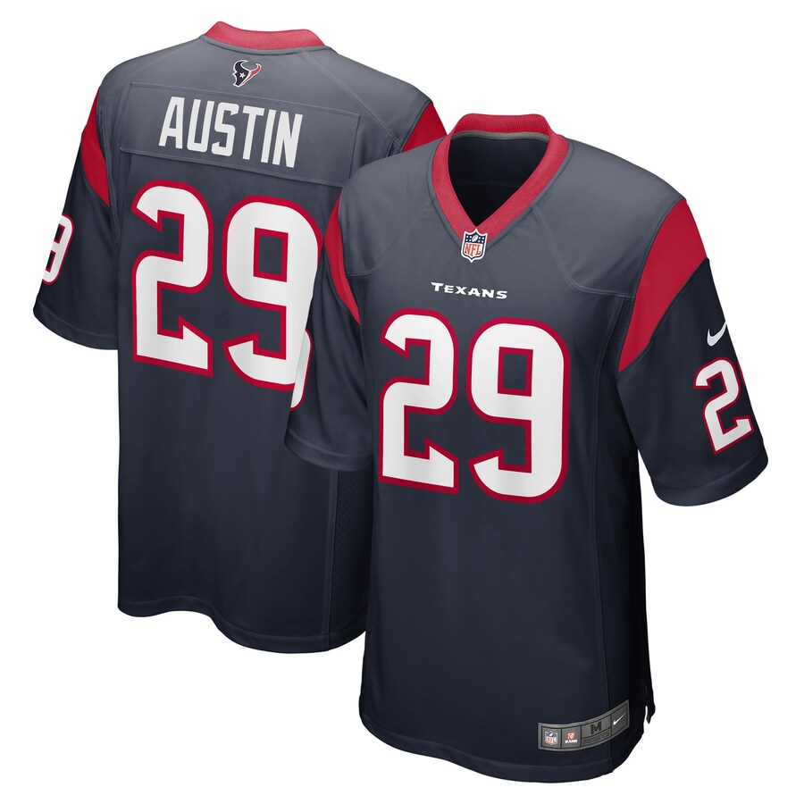 Men's Houston Texans Alex Austin Nike  Navy Team Game Jersey - Ujersey