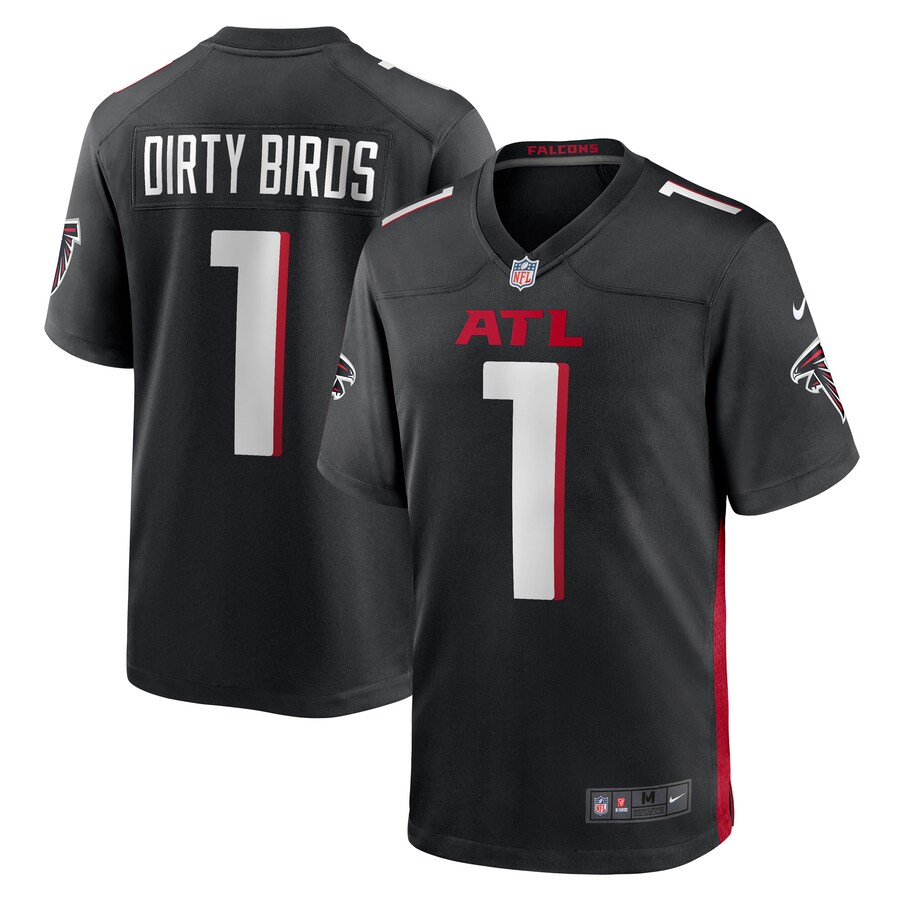 Men's Atlanta Falcons Dirty Birds Nike Black Game Jersey - Ujersey