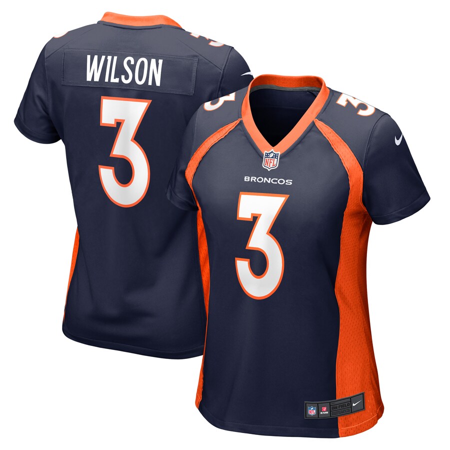Women's Denver Broncos Russell Wilson Nike Navy Player Jersey - Ujersey