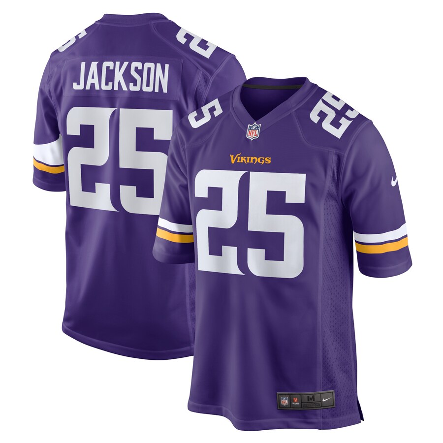 Men's Minnesota Vikings Theo Jackson Nike Purple Home Game Player Jersey - Ujersey