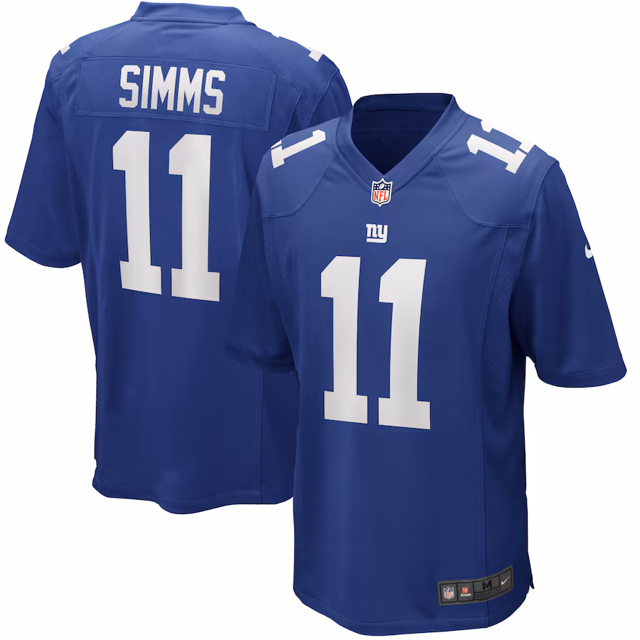Men's New York Giants Phil Simms Nike Royal Game Retired Player Jersey - Ujersey