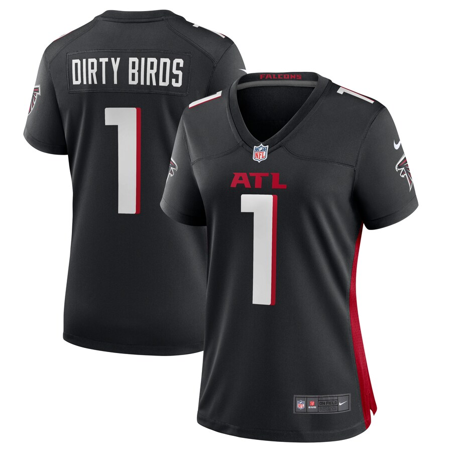 Women's Atlanta Falcons Dirty Birds Nike Black Game Jersey - Ujersey