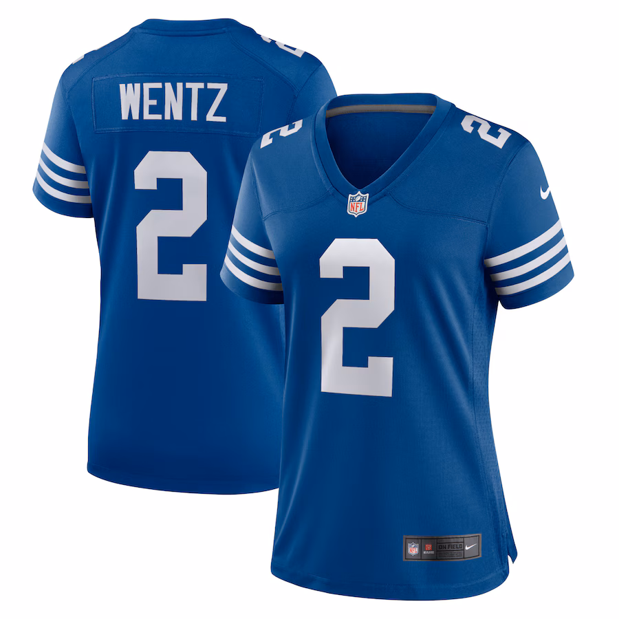 Women's Indianapolis Colts Carson Wentz Nike Royal Alternate Game Jersey - Ujersey